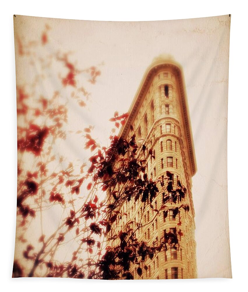 Flatiron Building Tapestry featuring the photograph New York Nostalgia by Jessica Jenney