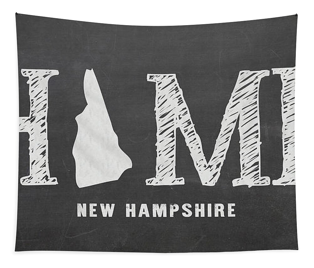 New Hampshire Tapestry featuring the mixed media NH Home by Nancy Ingersoll
