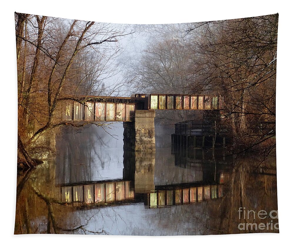 Bridge Tapestry featuring the photograph Nifti Bridge in Spring-06 by Christopher Plummer