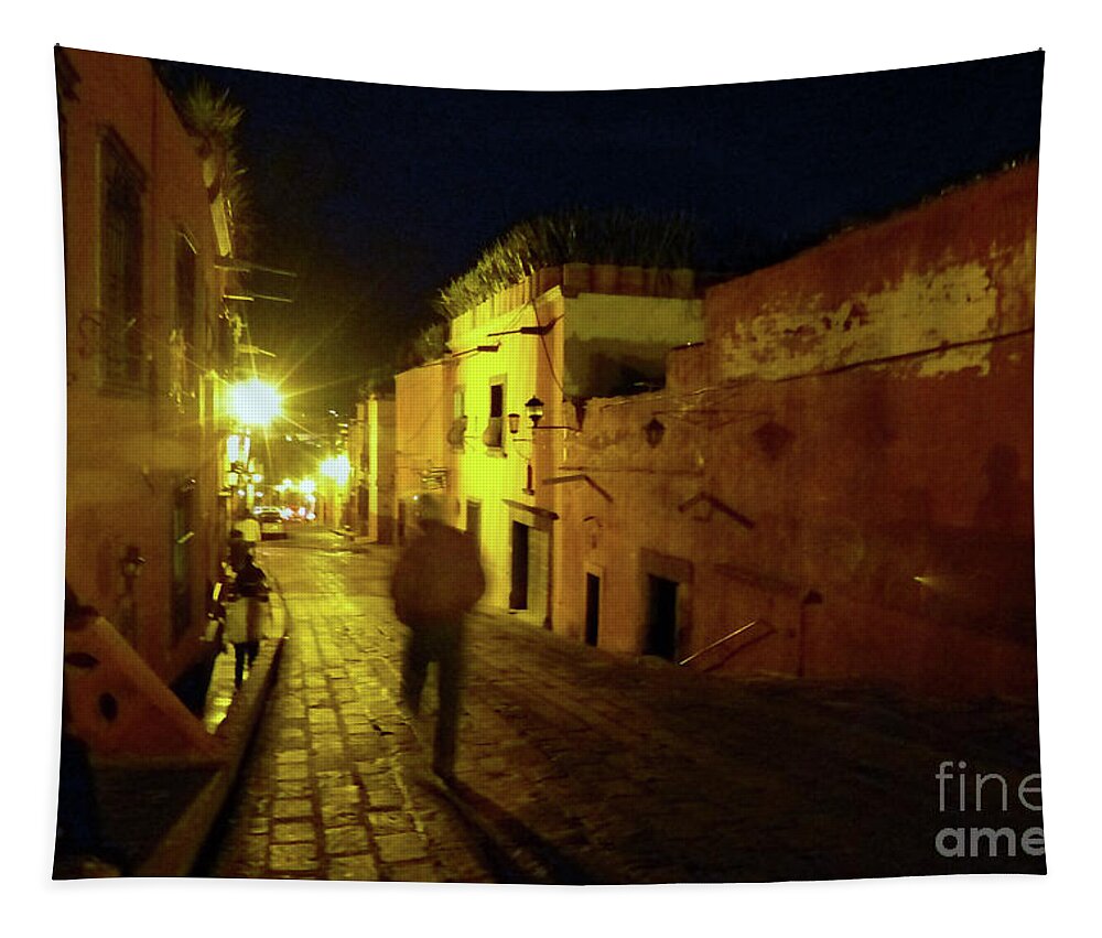 Adobe Buildings Tapestry featuring the photograph Night Dream by Rosanne Licciardi