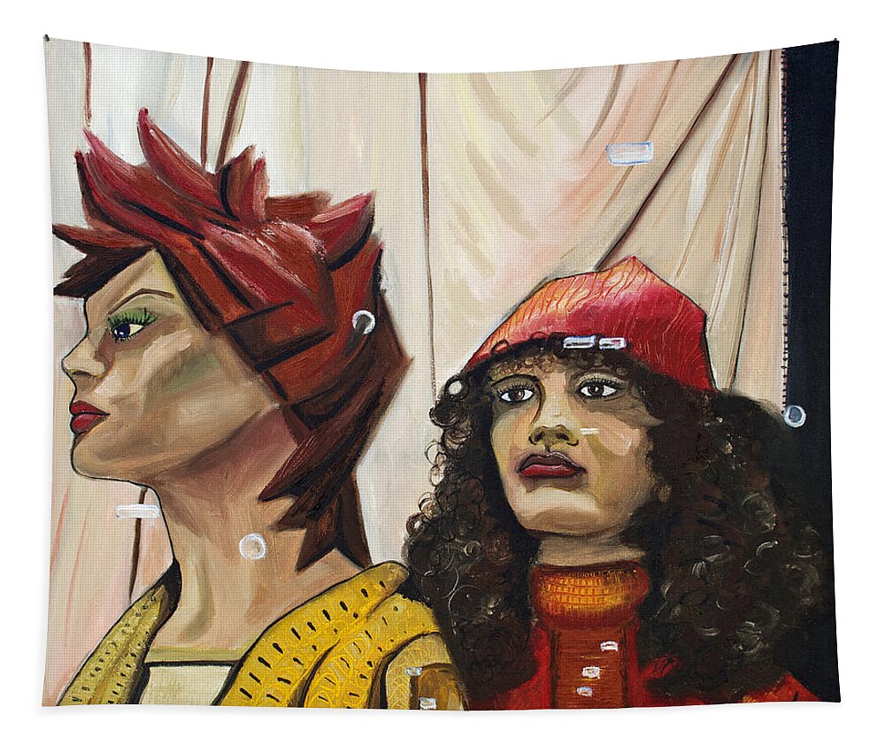 People Tapestry featuring the painting Nina and Star by Patricia Arroyo