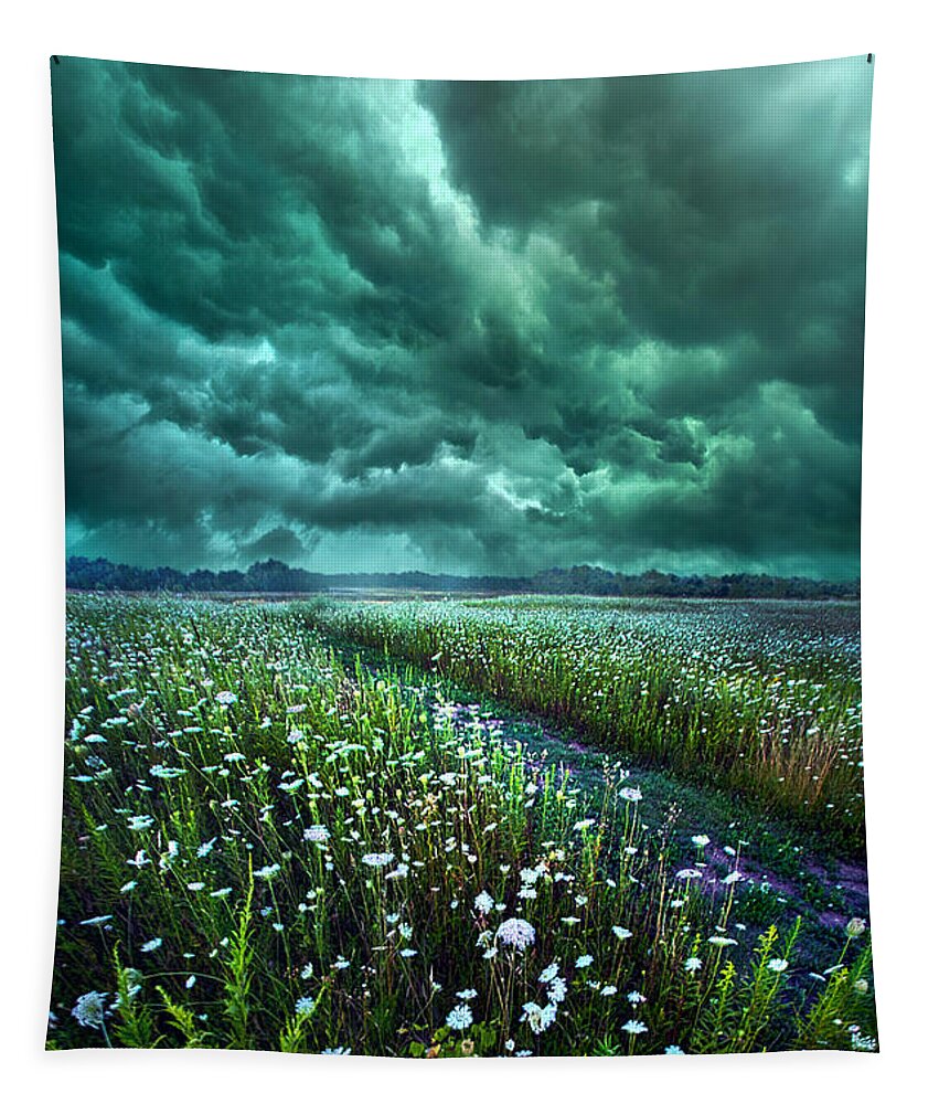 Storm Tapestry featuring the photograph No Way Out by Phil Koch
