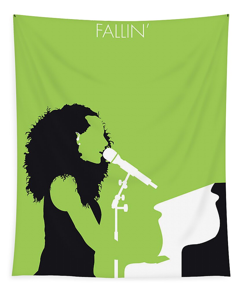 Alicia Tapestry featuring the digital art No066 MY ALICIA KEYS Minimal Music poster by Chungkong Art