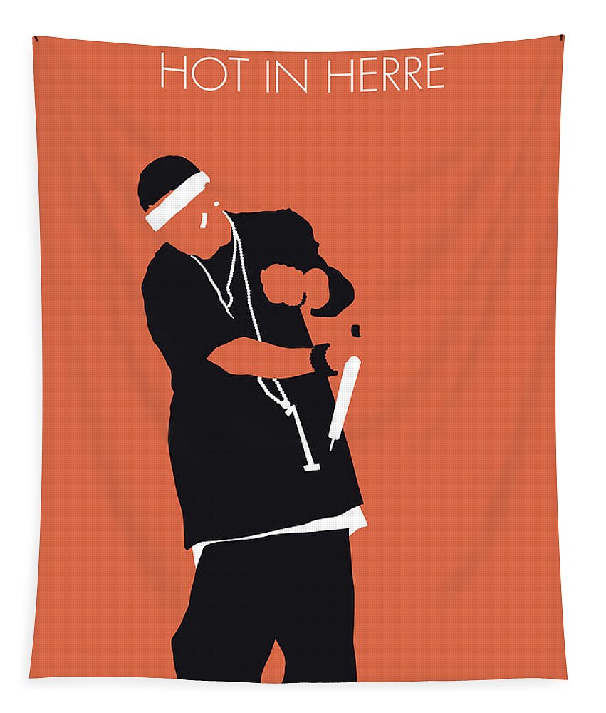 Nelly Tapestry featuring the digital art No093 MY Nelly Minimal Music poster by Chungkong Art