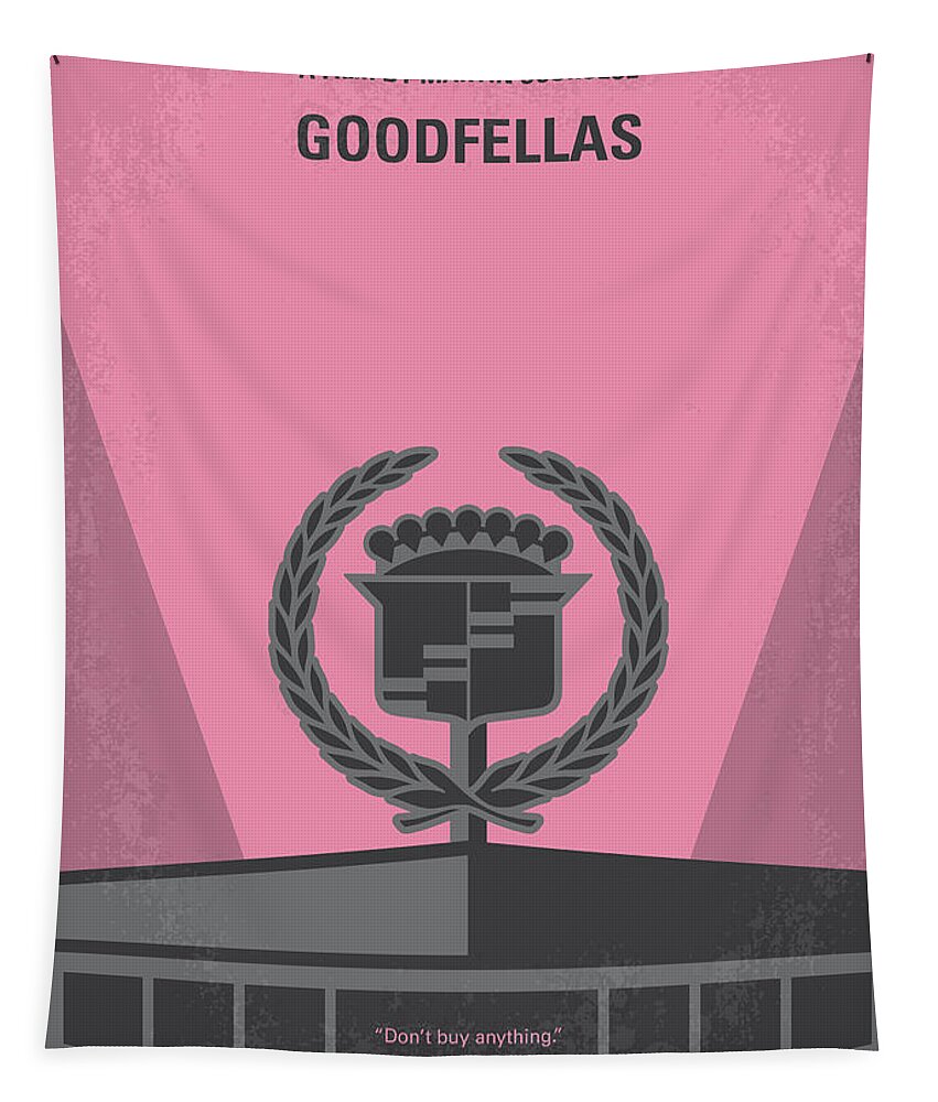 Goodfellas Tapestry featuring the digital art No549 My Goodfellas minimal movie poster by Chungkong Art