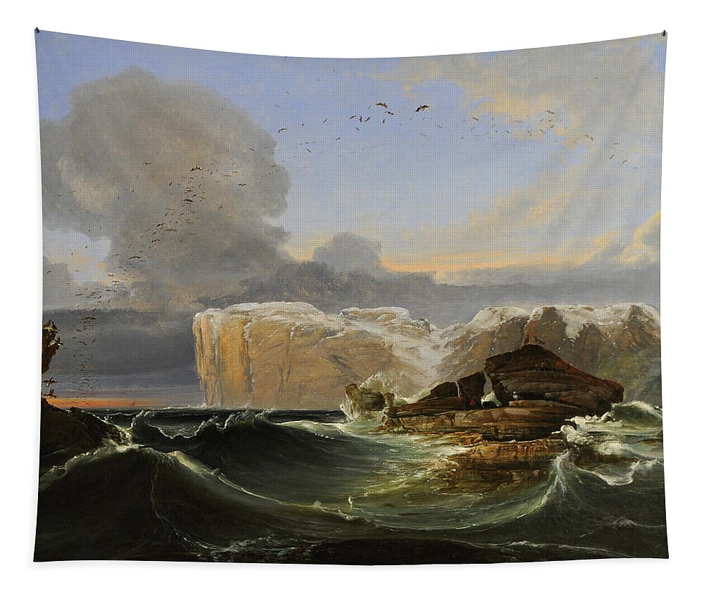 Peder Balke Tapestry featuring the painting North Cape by Peder Balke