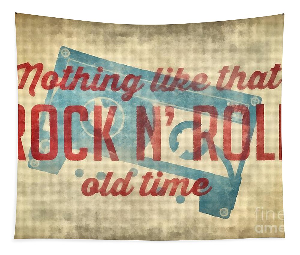 Rock Tapestry featuring the digital art Nothing like that old time rock n roll wall art 2 by Edward Fielding