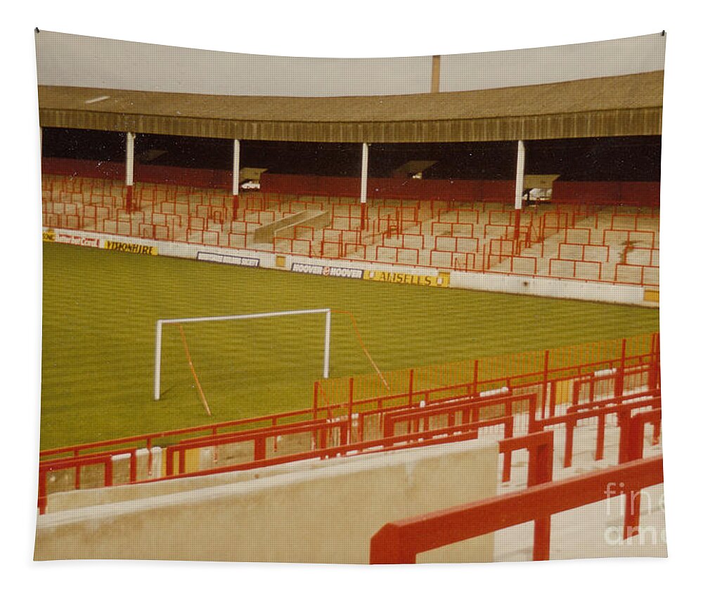  Tapestry featuring the photograph Nottingham Forest - City Ground - Old Stand 1 - 1970s by Legendary Football Grounds