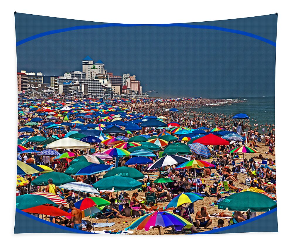 Ocean City Tapestry featuring the photograph Ocean City Beach Fun Zone by Bill Swartwout