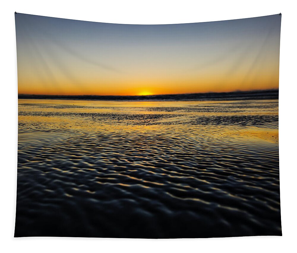 Day Tapestry featuring the photograph Ocean Shores Sunset by Pelo Blanco Photo