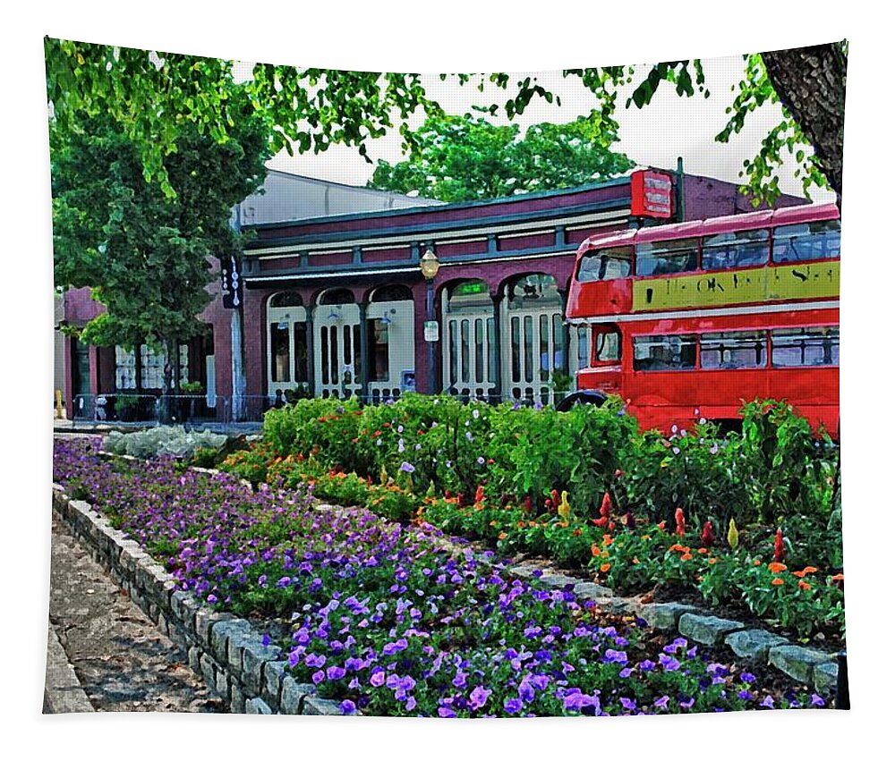 Alabama Photographer Tapestry featuring the digital art OK Bicycle Bus by Michael Thomas