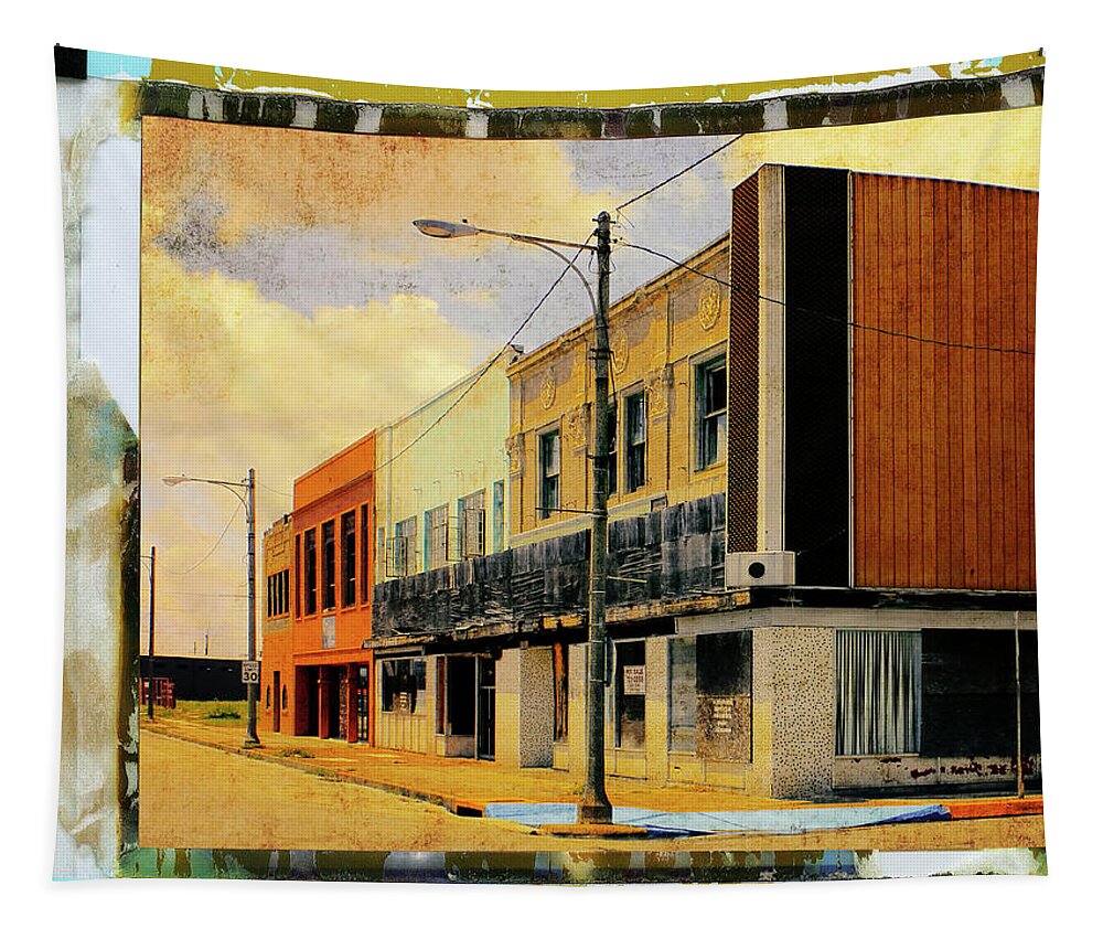 Old Town Downtown Tapestry featuring the photograph Old Downtown by Dominic Piperata