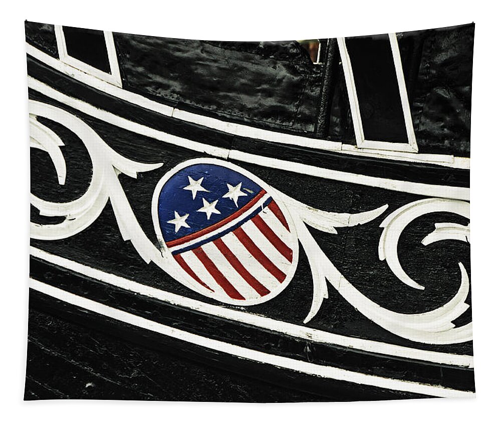 Ship Tapestry featuring the photograph Old Ironsides' American Art by Mike Martin