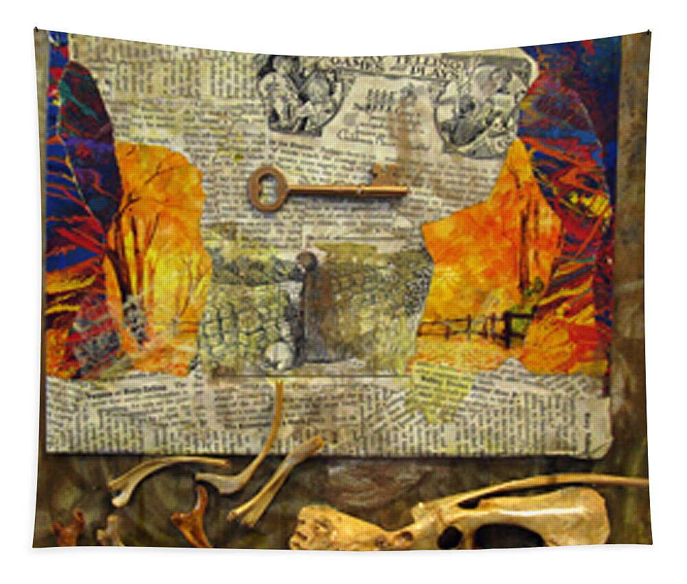 Mixed Media Tapestry featuring the digital art Old Stories Never Die by John Vincent Palozzi