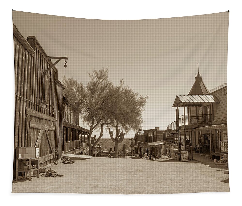 Western Tapestry featuring the photograph Old West 4 by Darrell Foster