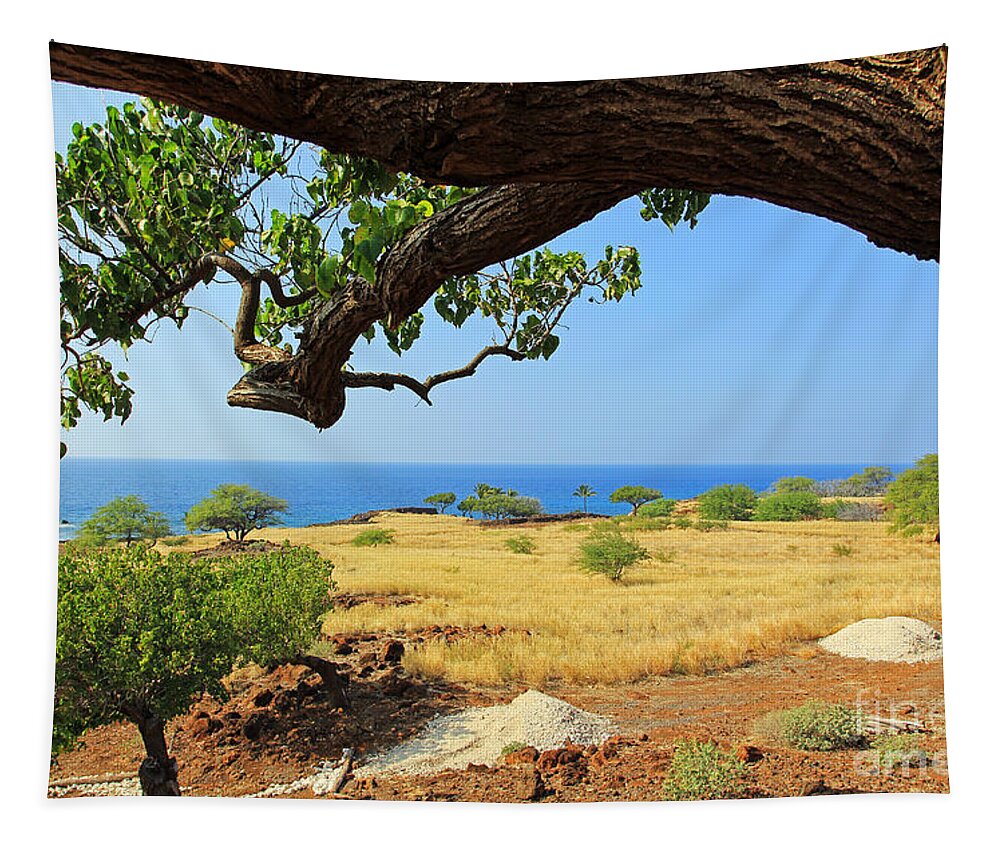 Lapakahi State Historical Park Tapestry featuring the photograph On the Way to Lapakahi by Jennifer Robin