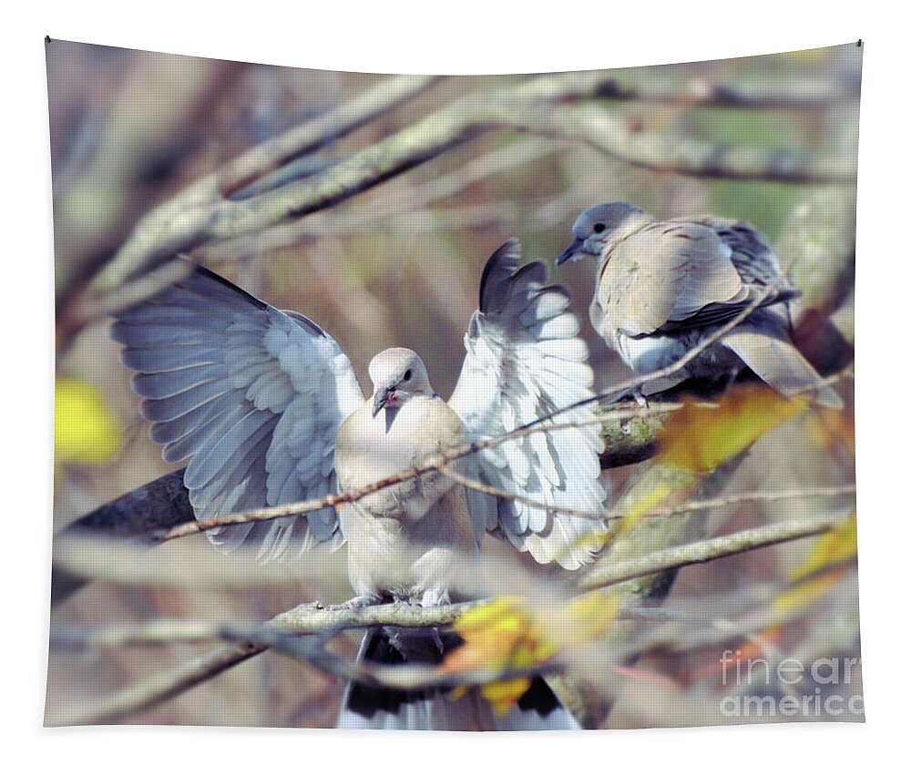 Dove Tapestry featuring the photograph On The Wings of A Dove by Kerri Farley