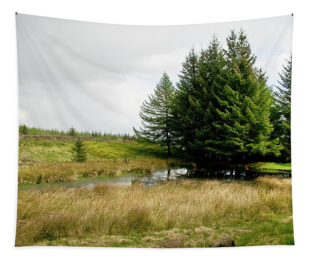 Woods Tapestry featuring the photograph On the Woodland edge by Elena Perelman