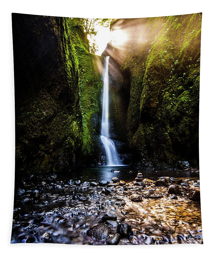 Natural Tapestry featuring the photograph Oneonta Falls 2 by Pelo Blanco Photo