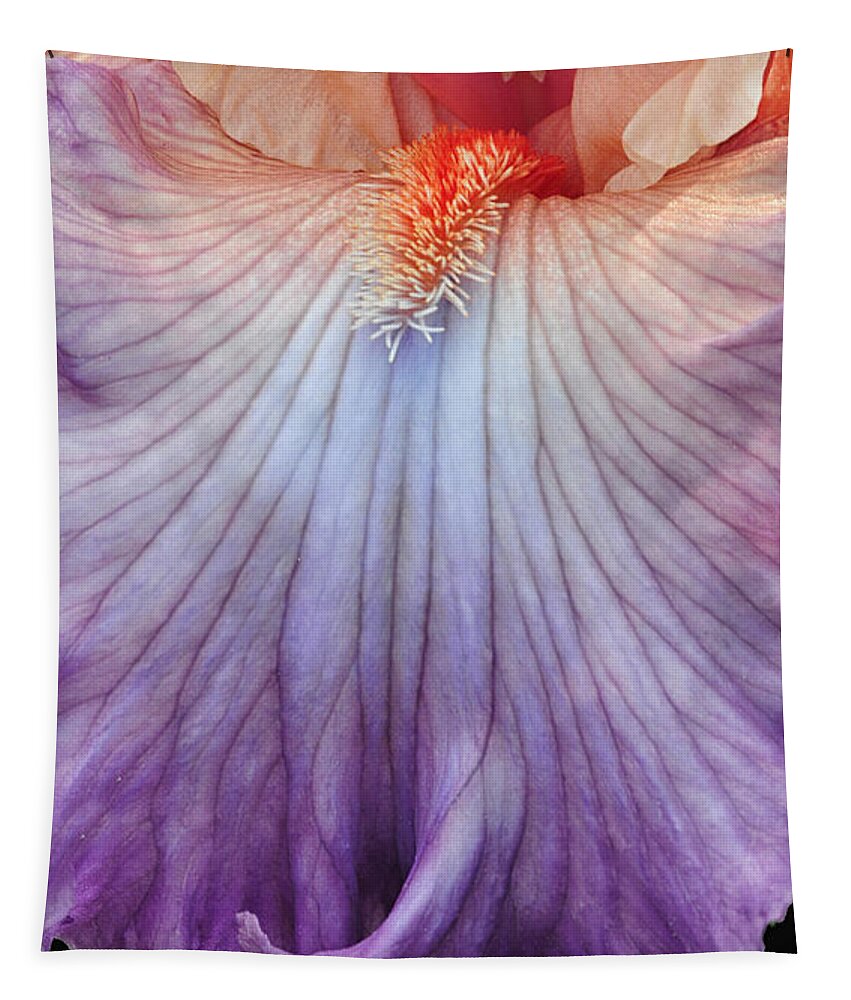 Iris Tapestry featuring the photograph Open Wide by Dave Mills
