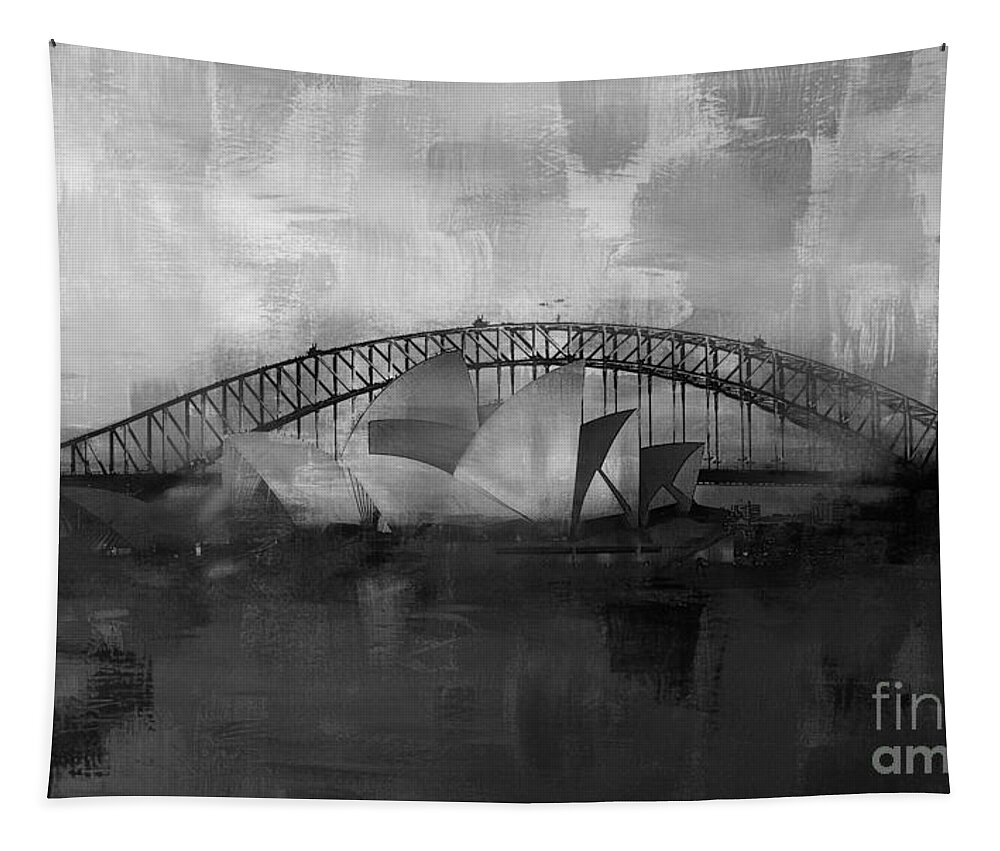 Sydney Tapestry featuring the painting Opera House 01 by Gull G
