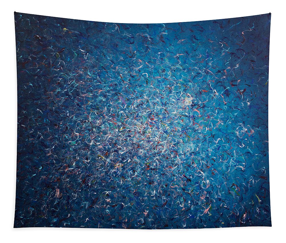 Derek Kaplan Art Tapestry featuring the painting Opt.1.16 Star Struck by Derek Kaplan