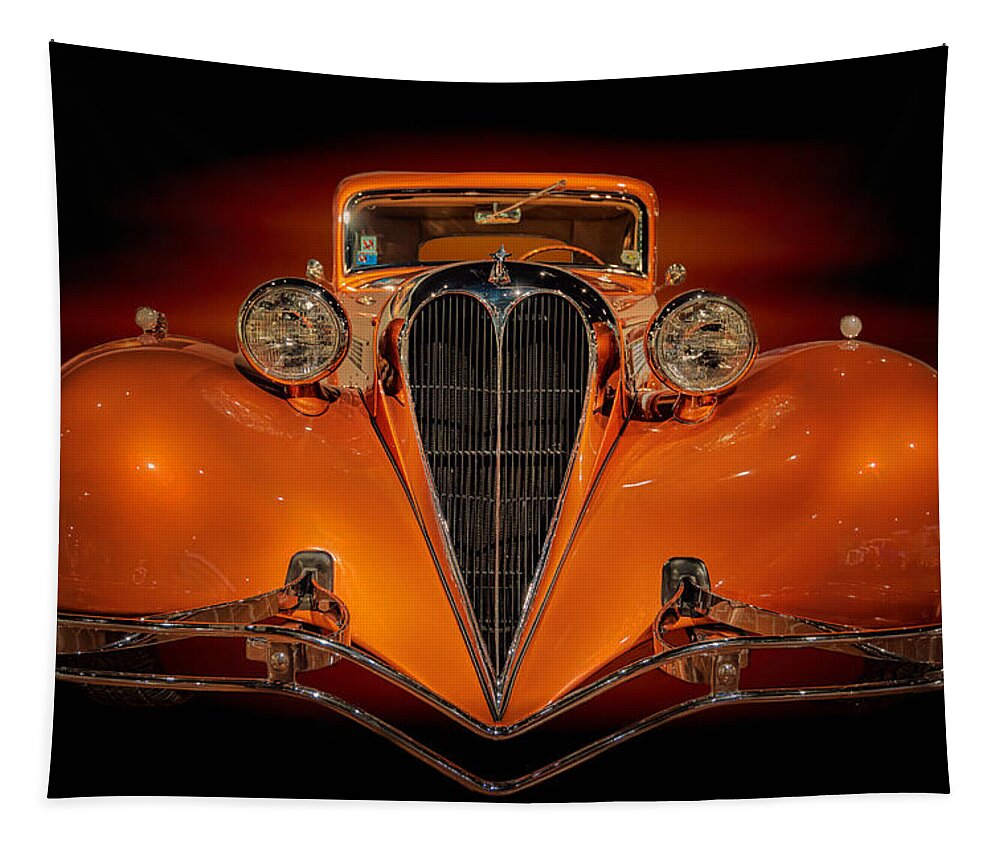 Car Tapestry featuring the photograph Orange Dream by Susan Rissi Tregoning