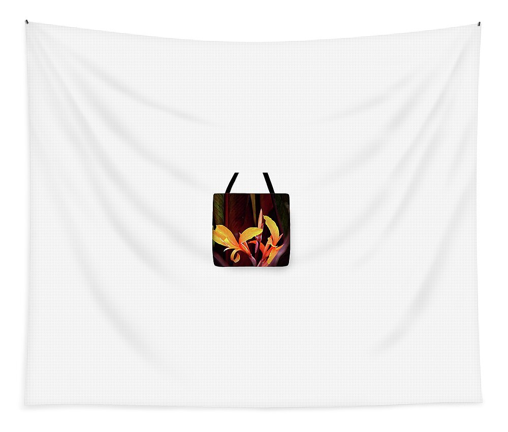 Tote Bag Tapestry featuring the photograph Orange Gladiolus 2 - Tote by Gene Parks