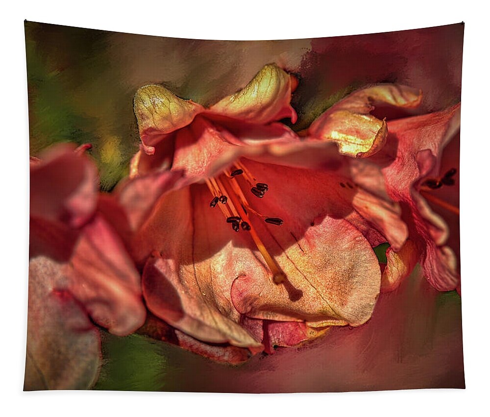 Orange Trio Tapestry featuring the photograph Orange trio #h5 by Leif Sohlman
