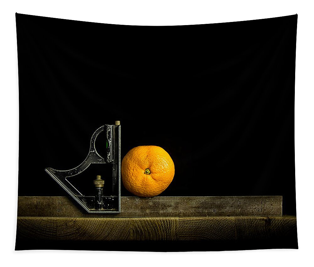 Orange Tapestry featuring the photograph Oranges ain't square by Nigel R Bell