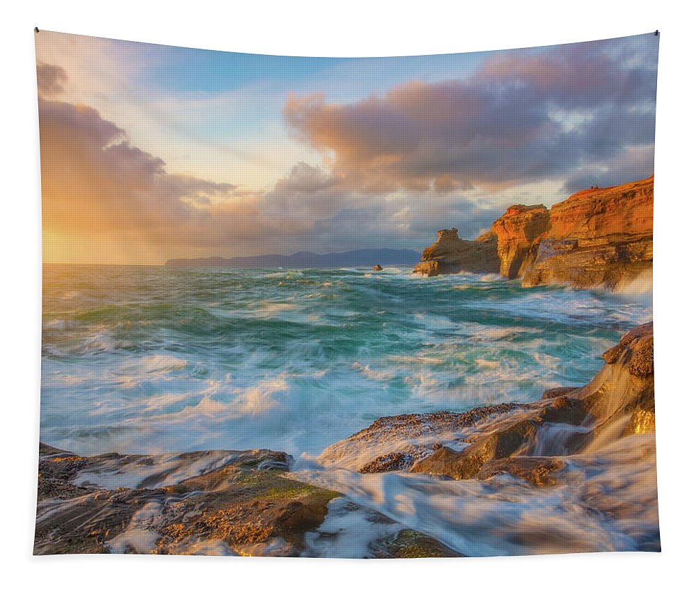 Oregon Tapestry featuring the photograph Oregon Coast Wonder by Darren White