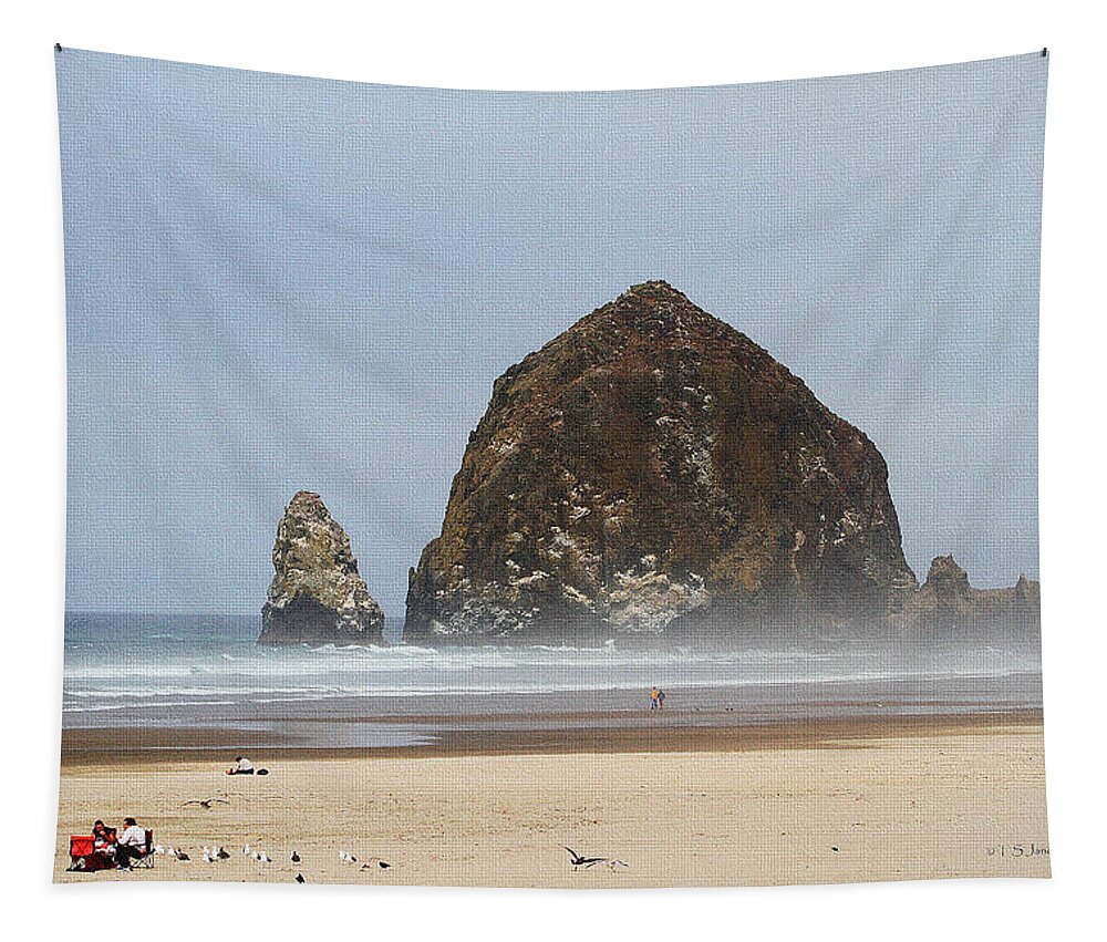 Oregon Rocks Tapestry featuring the photograph Oregon Rocks by Tom Janca