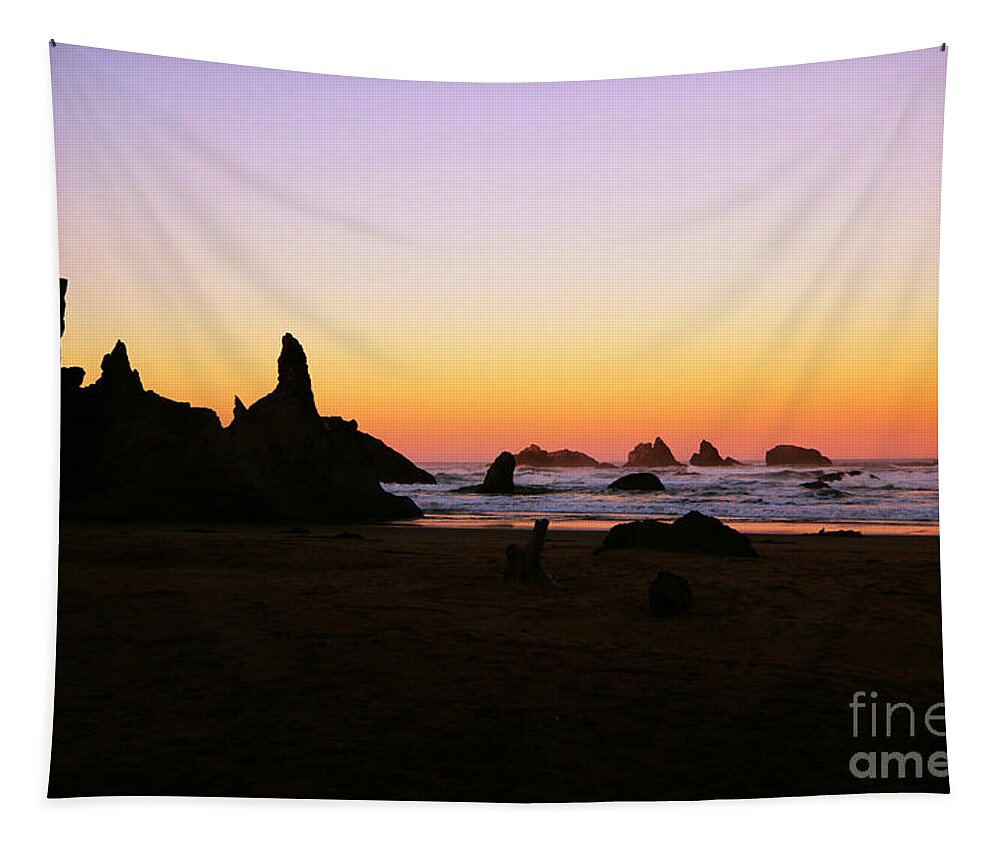 Contest Winner Tapestry featuring the photograph Oregon Sunrise by Jenny Revitz Soper