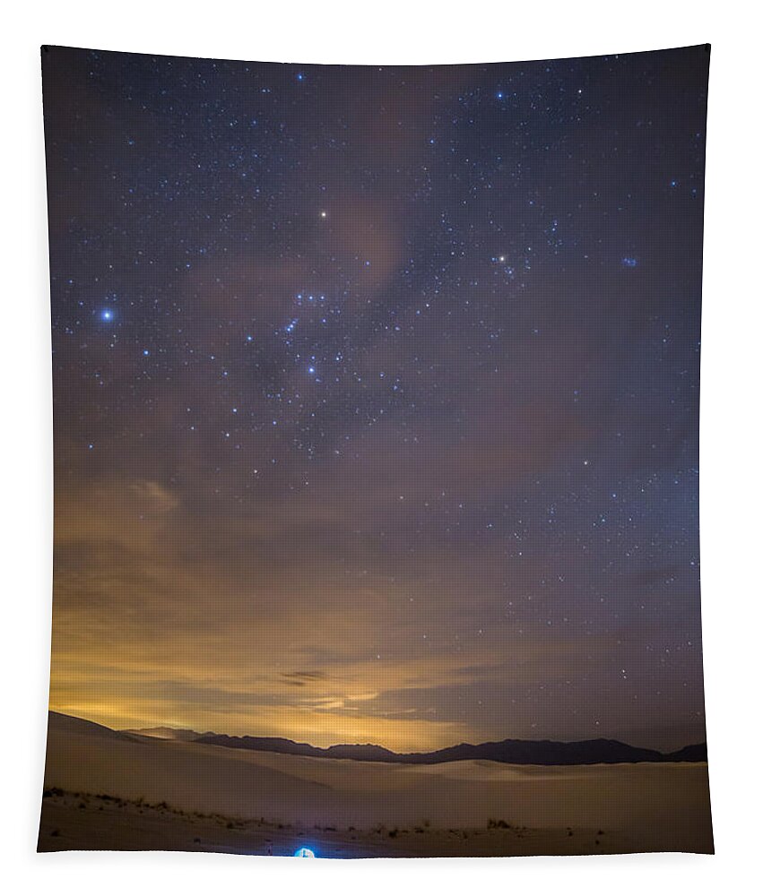 Onions Belt Tapestry featuring the photograph Orion and My Tent by Joe Kopp