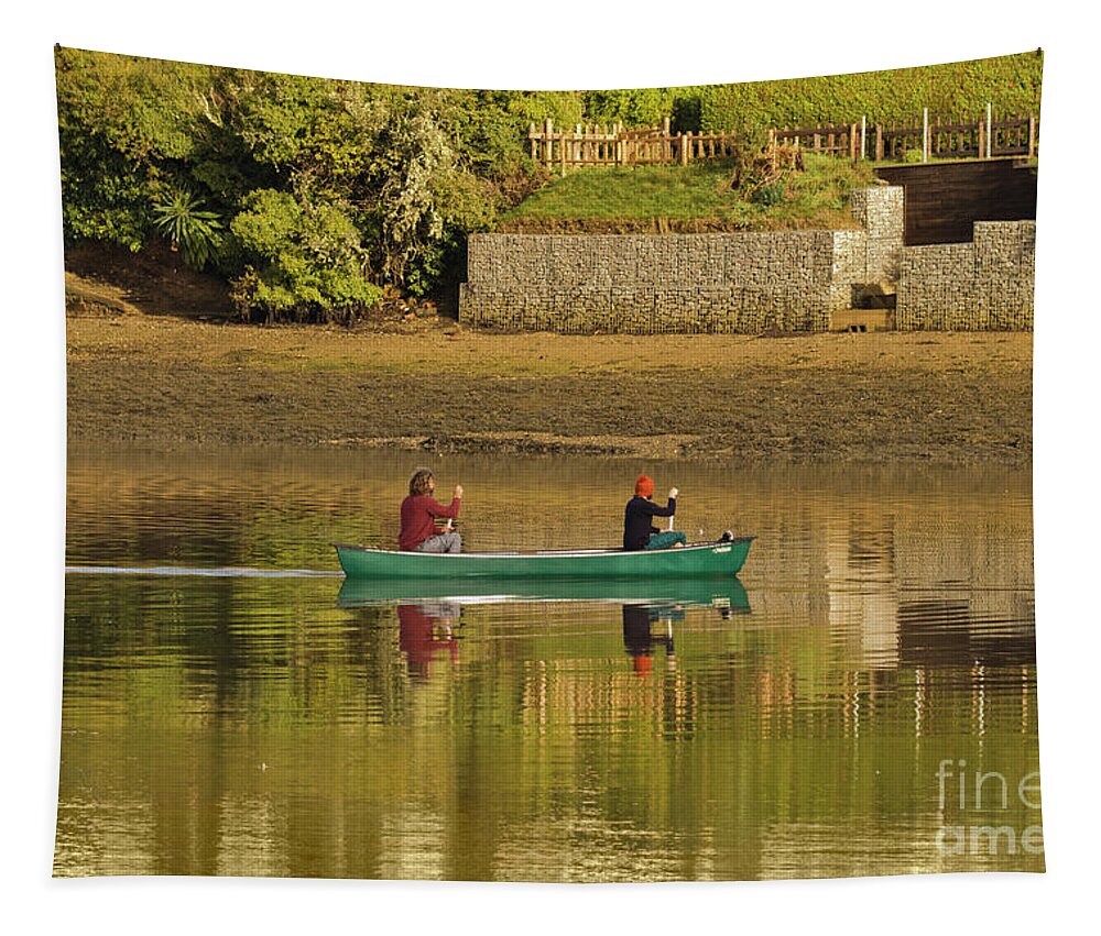Mylor Tapestry featuring the photograph Out For A Paddle by Terri Waters