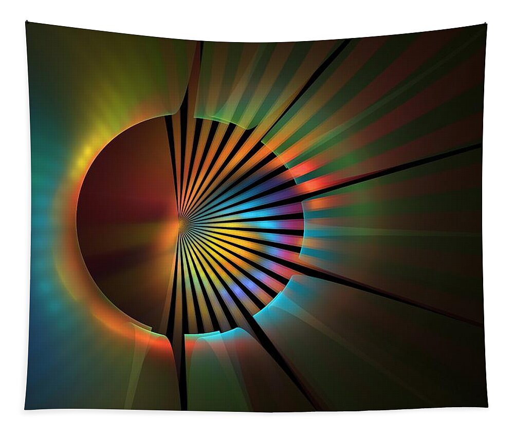 Apophysis Tapestry featuring the digital art Out of the Corner of My Eye by Lyle Hatch