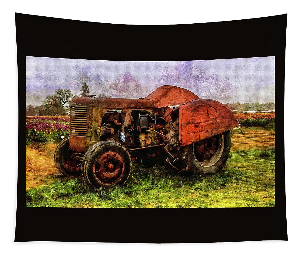 Hdr Tapestry featuring the photograph Put Out To Pasture by Thom Zehrfeld