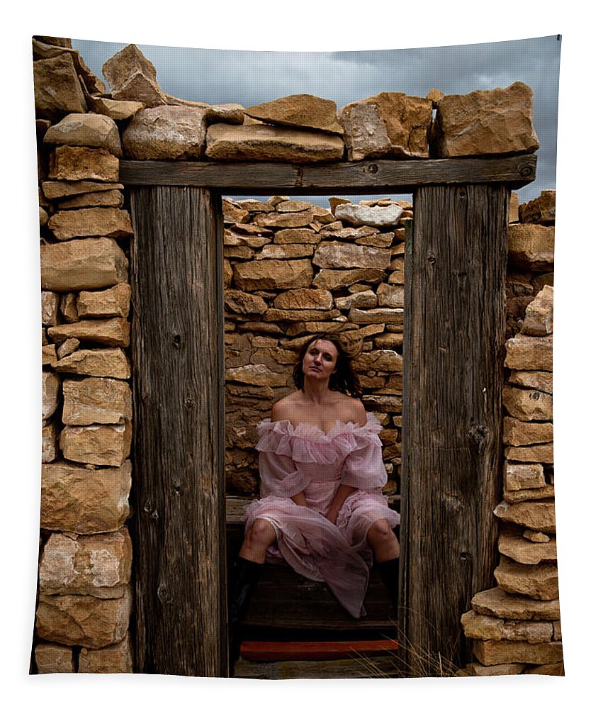 Woman Tapestry featuring the photograph Outdoor Outhouse by Scott Sawyer