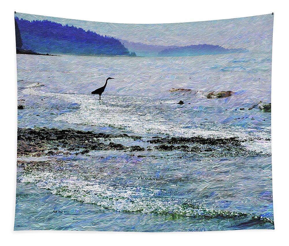 Birds Tapestry featuring the photograph Pacific Buffet by Ed Hall