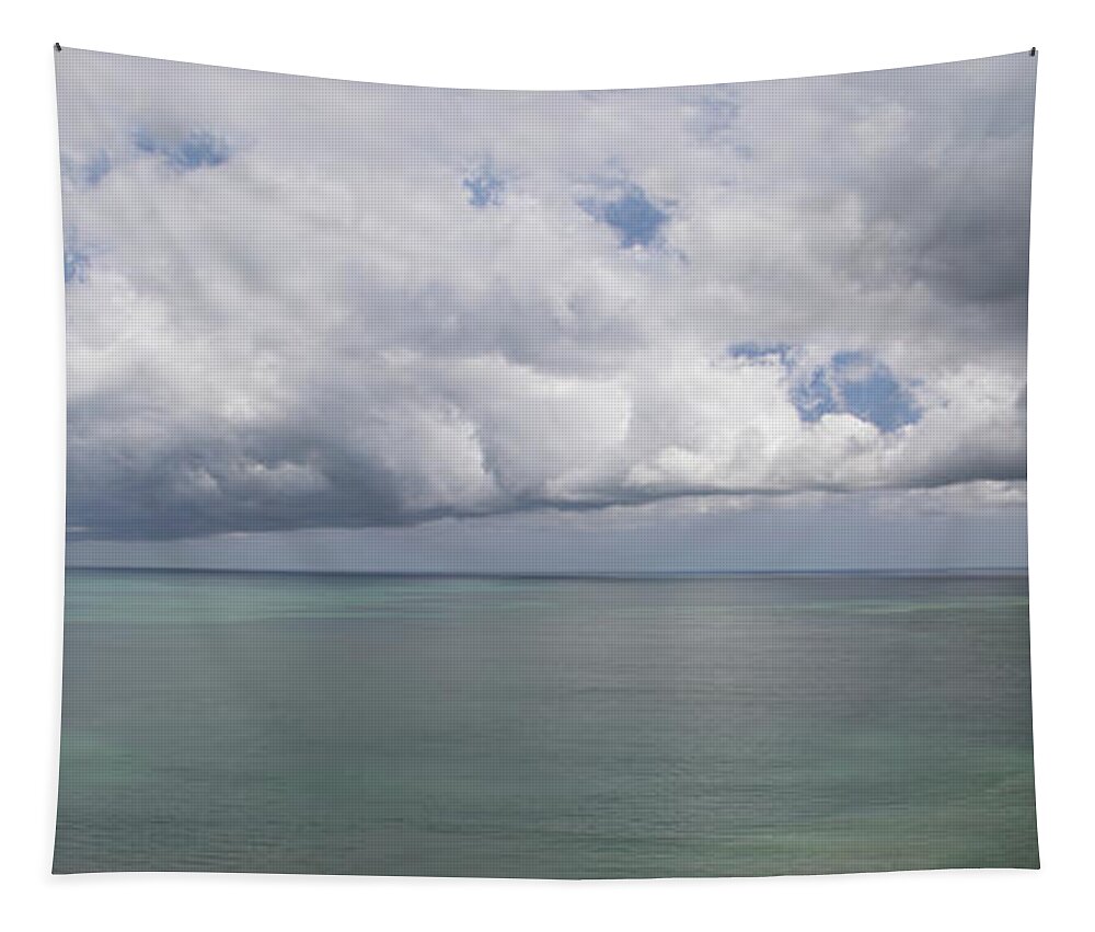 Playa Coronado Tapestry featuring the photograph Pacific Storm Panorama by Bob Hislop