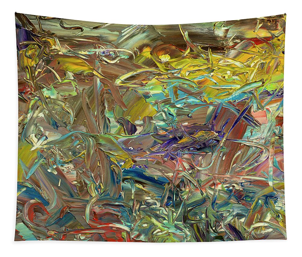 Abstract Tapestry featuring the painting Paint number46 by James W Johnson