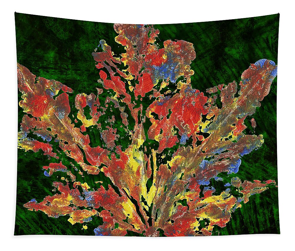 Autumn Tapestry featuring the painting Painted Nature 1 by Sami Tiainen