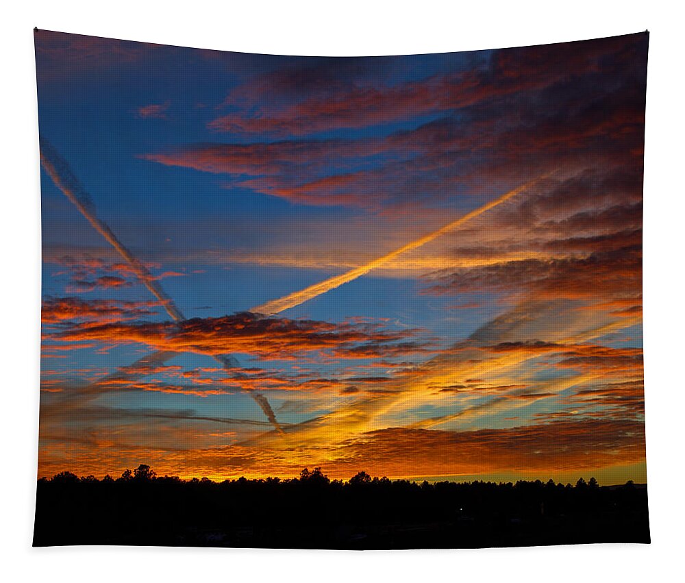  Sunset Tapestry featuring the photograph Painted Skies by Alana Thrower