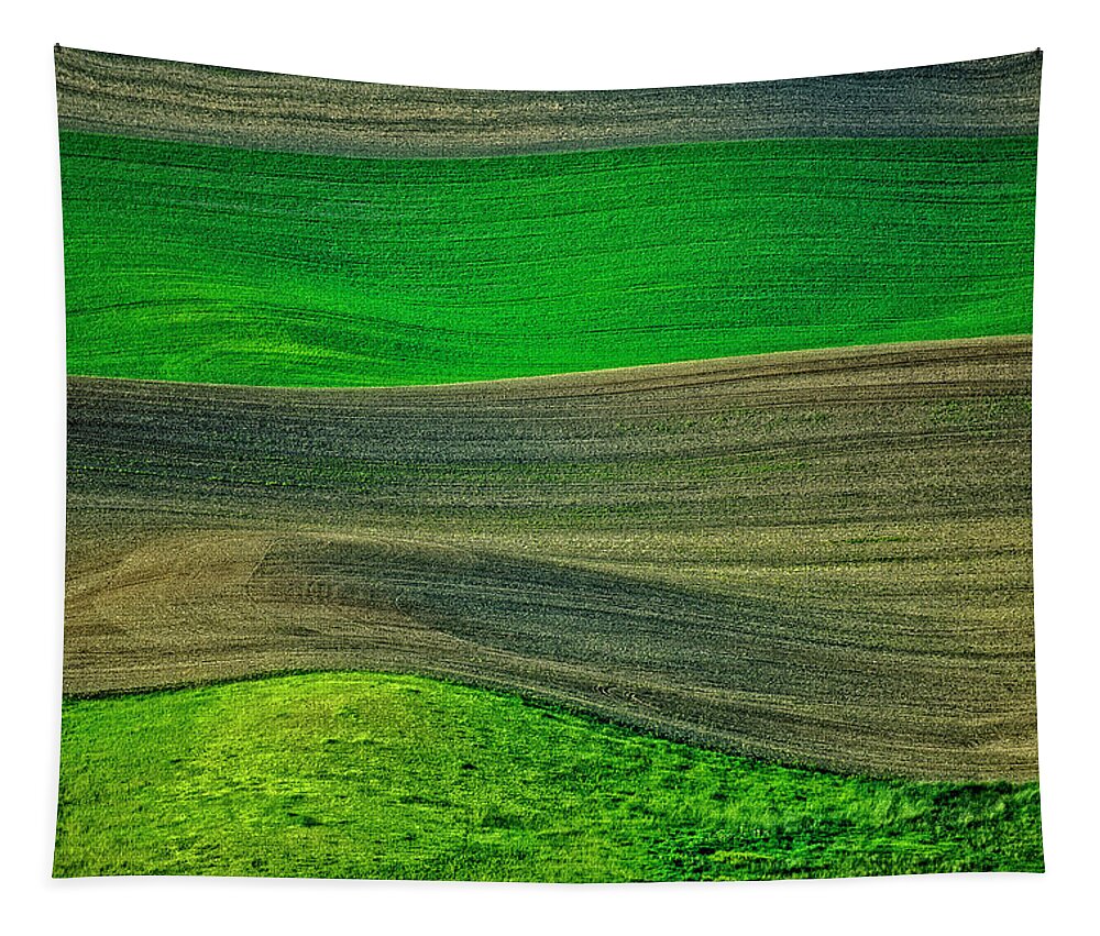 Palouse Tapestry featuring the photograph Palouse Textures Two by Ed Broberg