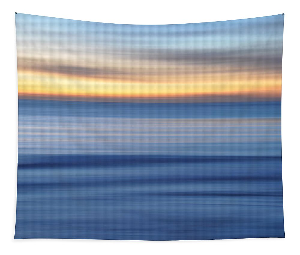 Panning Beach Sunset Motion Tripod Swamis Encinitas Ocean Colors Landscape Tapestry featuring the photograph Panning by Kelly Wade