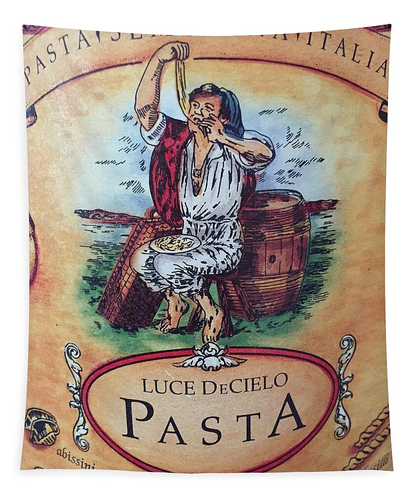 Pasta Tapestry featuring the photograph Pasta by Marian Lonzetta