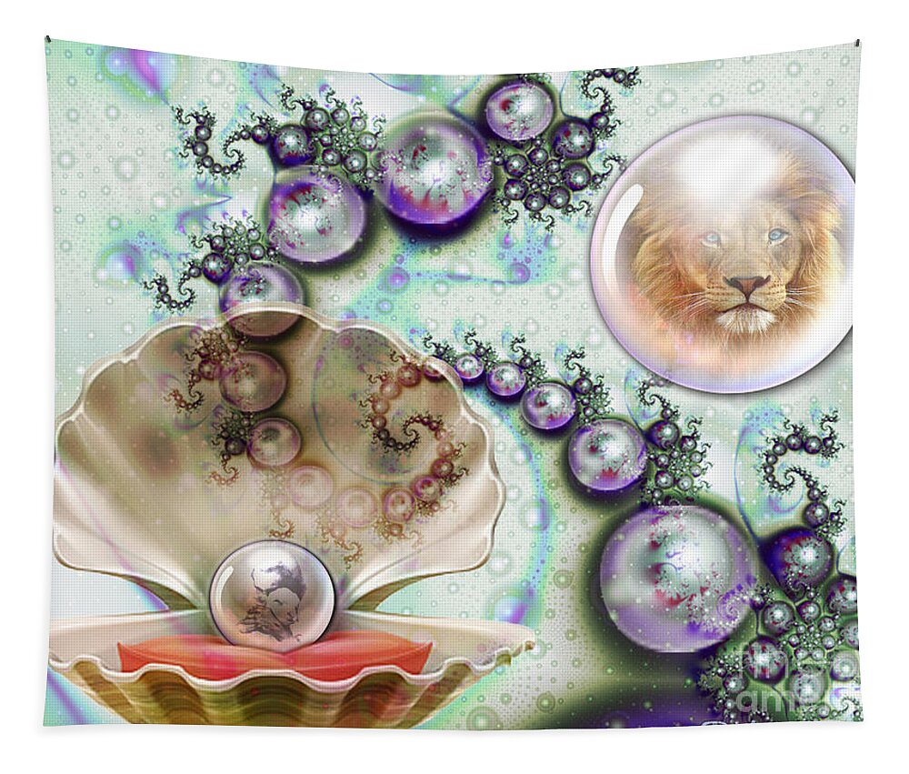 Pearl Of Great Price Tapestry featuring the digital art Pearl of Great price by Dolores Develde