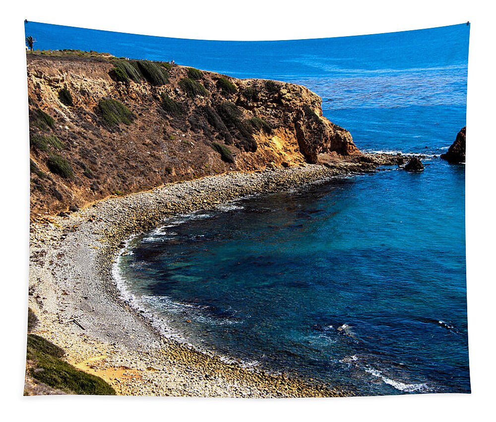 Water Tapestry featuring the photograph Pelican Cove by Ed Clark
