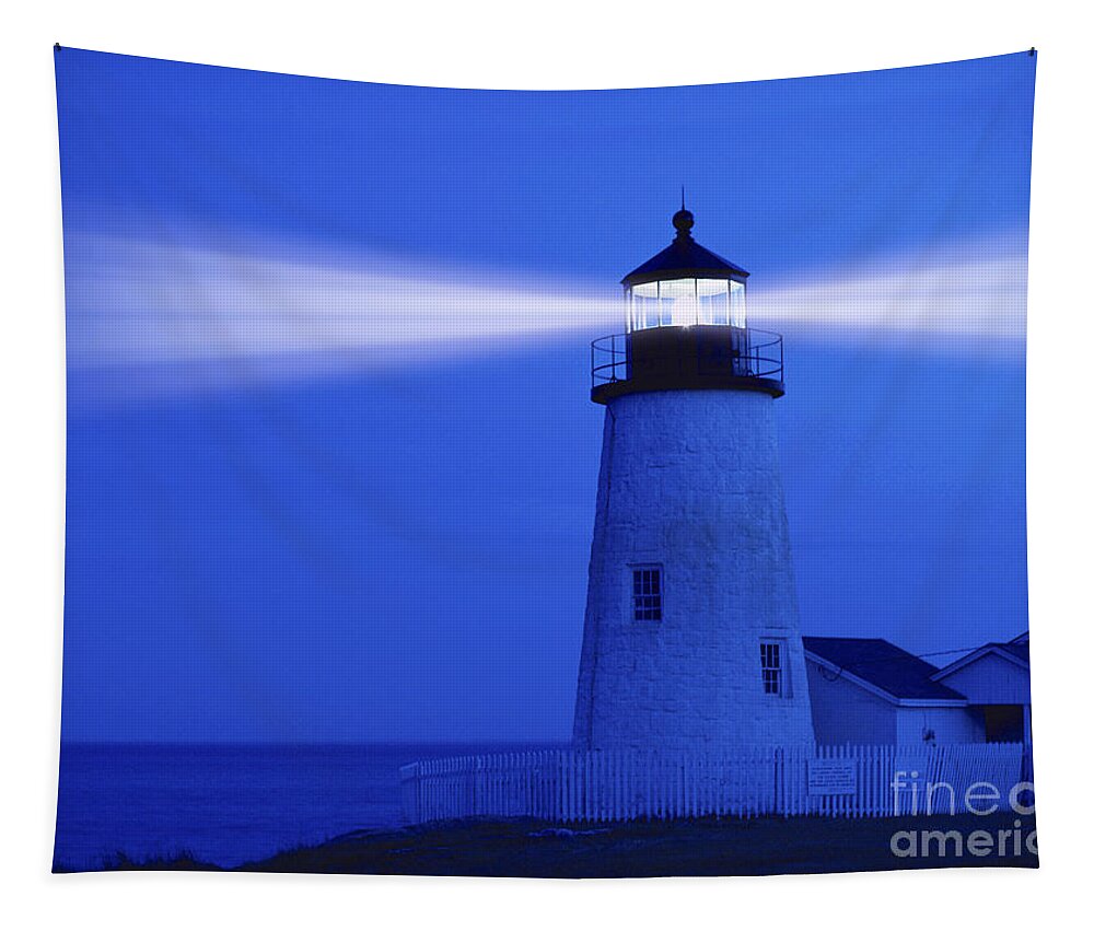 Lighthouses Tapestry featuring the photograph Pemaquid Lighthouse by George Robinson