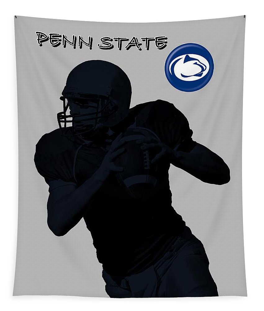 Football Tapestry featuring the digital art Penn State Football by David Dehner